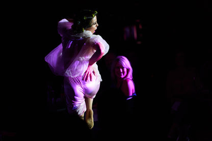 Retro Housewife Burlesque Dancer in Sydney Dinner Show